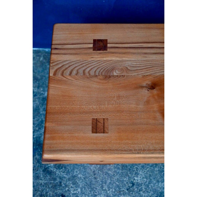 Vintage Brutalist T08 Elm Coffee Table by Pierre Chapo, 1960s For Sale - Image 8 of 17