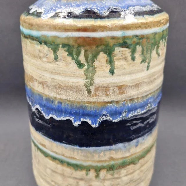 1970s Ceramic Vase by F. Glatzle for Karlsruher Majolika, 1973 For Sale - Image 5 of 7