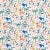 Schumacher x Happy Menocal Beasts Indoor/Outdoor Fabric in Multi on Ivory For Sale