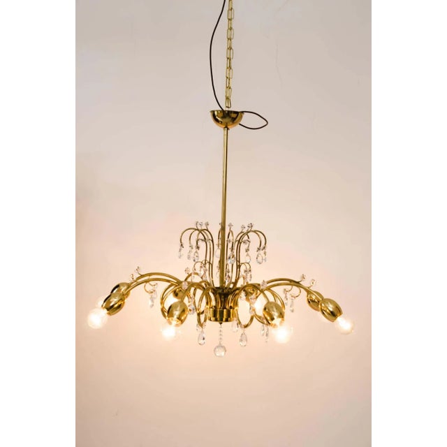 Two chandeliers circa 1950s attributed to Lobmeyr Good original conditions I have official proof of authenticity such as...