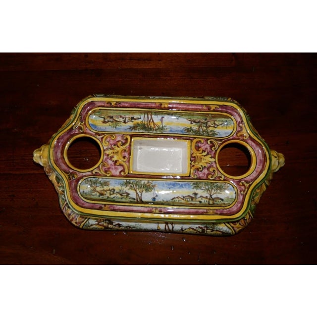 Ceramic Inkwell from Minghetti, Bologna, 1890s For Sale - Image 11 of 13