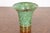 A beautiful Art Deco or Arts & Crafts period verdigris bronze trumpet vase By Carl Sorensen USA, Early 20th Century...