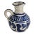 Farmhouse Italian Eden Ceramic Blue Gray Carafe/Pitcher For Sale - Image 3 of 9