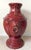 Large 25" Ornate Bombay Red Stoneware Figural Lion Handle Urn Vase For Sale - Image 12 of 17