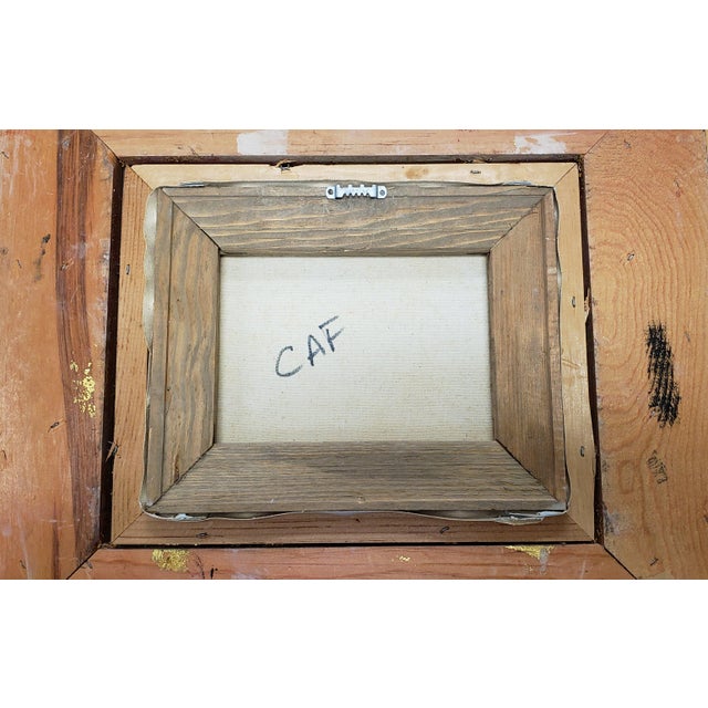 Wood Impressionist Countryside Landscape Oil Painting by K. Razin, Framed For Sale - Image 7 of 7