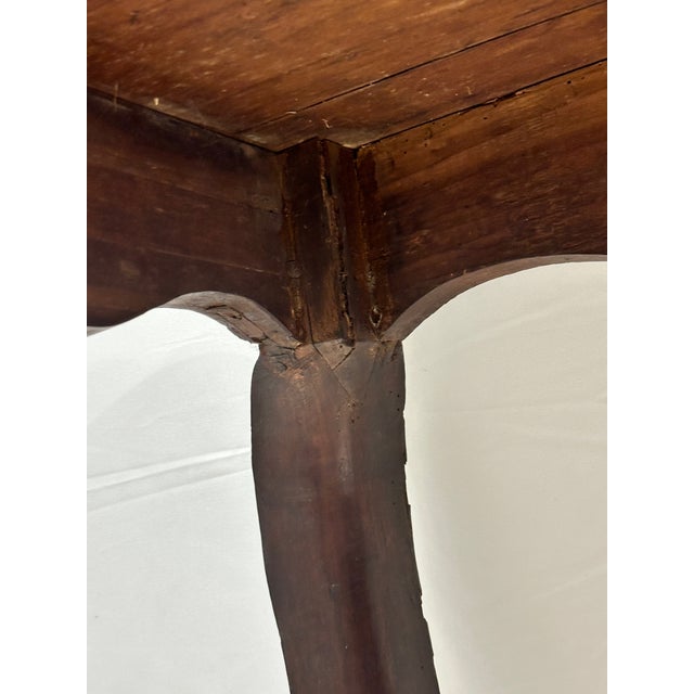 Chestnut Antique C. 1800 French Cherry Provincial Work Table For Sale - Image 8 of 12