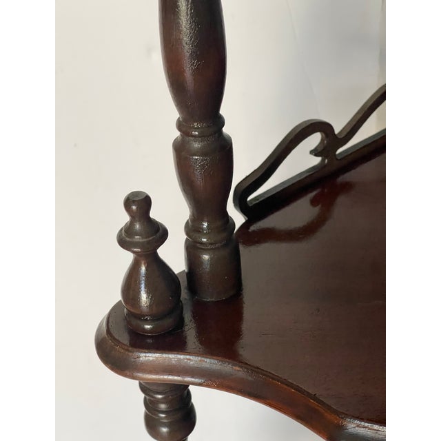 Shabby Chic 20th Century Corner Etagere Display Multitier What Not For Sale - Image 3 of 5