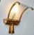 1940s Vintage Art Deco Skyscraper Wall Sconces Fixture in Brass & Glass For Sale - Image 5 of 7
