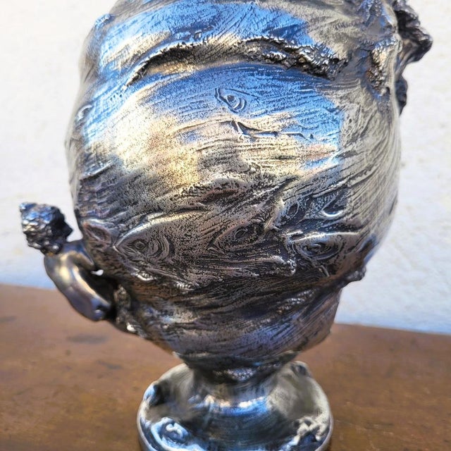 1900 - 1909 Early 20th Century Art Nouveau Pewter Ewer in the style of Kayserzinn, 1900s For Sale - Image 5 of 18