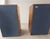 A classic pair of vintage tesla ars 825 hi-fi speakers featuring walnut-toned wooden cabinets and original dark fabric...