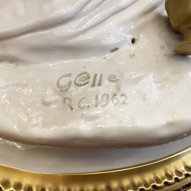 Large Bacchanal Triumph of Bacchus Sculptural Group in White and Gold Porcelain by Giuseppe Cappé, 1962 For Sale - Image 3 of 12