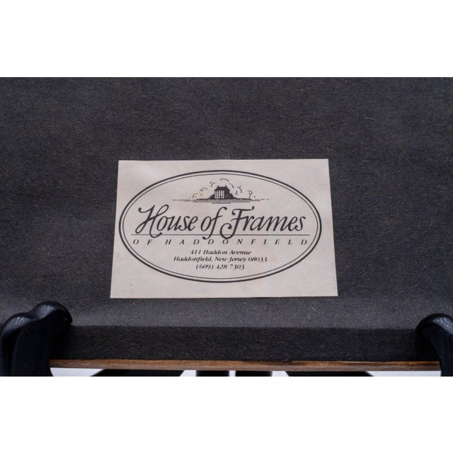 Pair of Nautical Watercolor Paintings Fishing Boats Fishermen Signed George D Post For Sale - Image 13 of 16