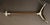 Mid-20th century English shooting stick or hunting walking stick. For hunting or sporting events with folding seat & disc...