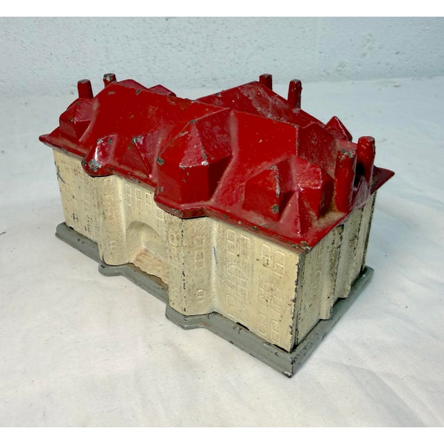 Rare Antique 1930's Westwood Bronze Memorial College Building Still Coin Bank For Sale - Image 9 of 13