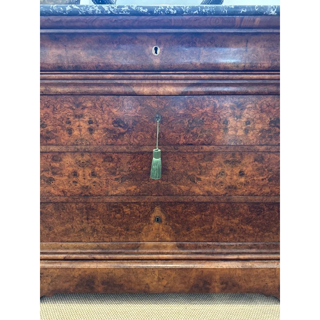Wood Early 19th Century Louis Philippe Commode With Original Marble Top For Sale - Image 7 of 12