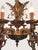 Metal Antique Italian Baroque Style Ornate Figural Ormolu Brass Chandelier 12 Light For Sale - Image 7 of 13