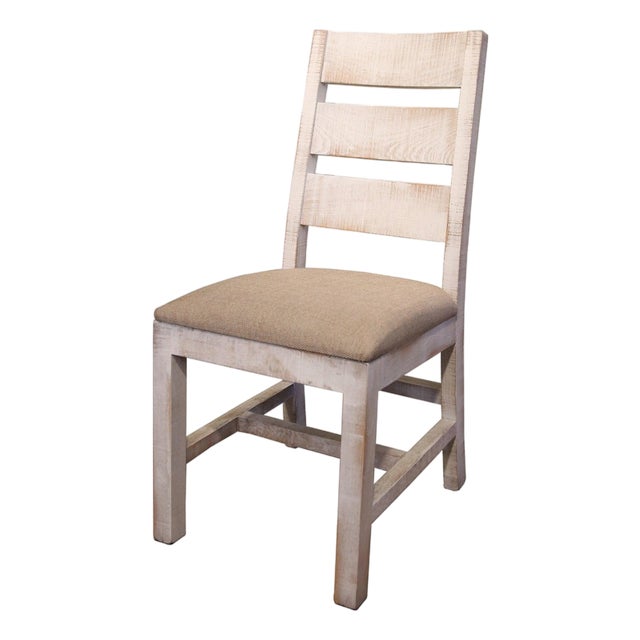 Bayshore Distressed White Dining Chair #360 For Sale