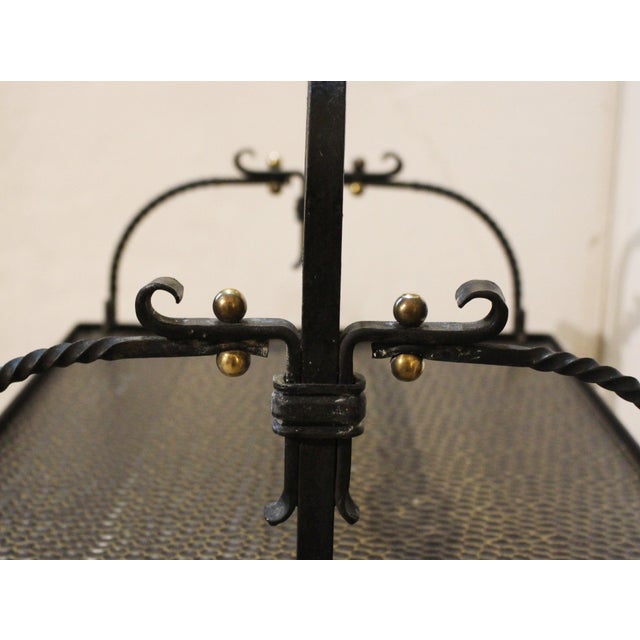 Circa 1960s French Brutalist Design Folding Bar Cart or Serving Trolley For Sale - Image 4 of 10