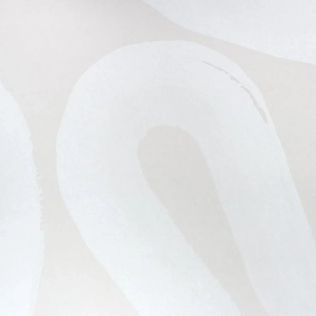 Art Deco Schumacher X Hadiya Williams Trace Wallpaper in Sesame For Sale - Image 3 of 3