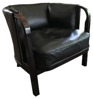Club Bentwood Armchair in Leather from Thonet, 1915