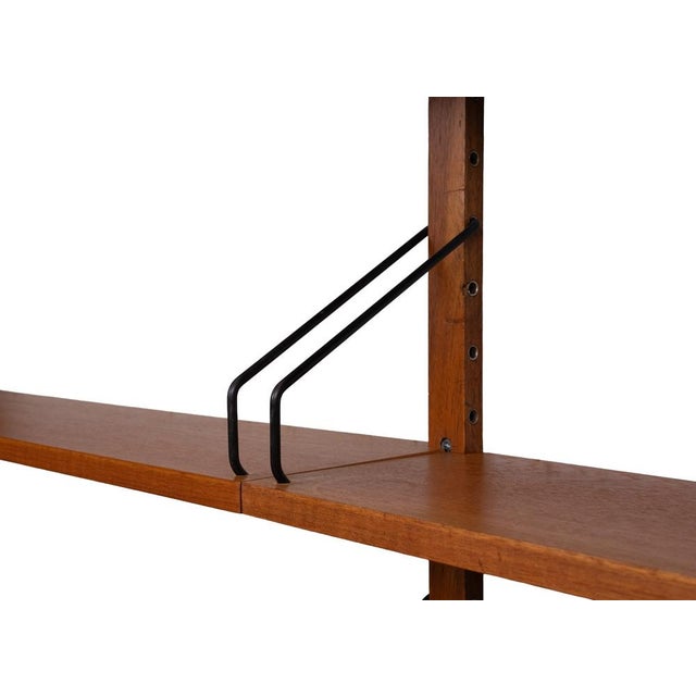 Wood Vintage Royal Wall System with 4 Cabinets in Teak by Poul Cadovius, 1960s, Set of 23 For Sale - Image 7 of 18