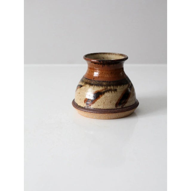 Ceramic Vintage Studio Pottery Vase For Sale - Image 7 of 9