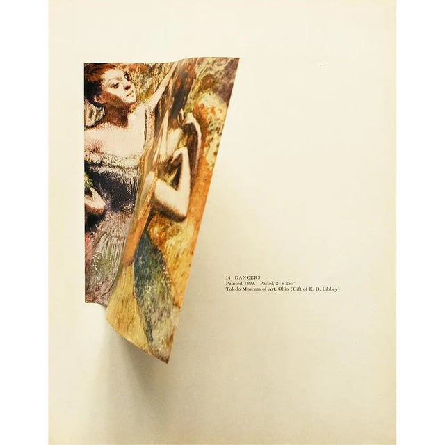 Edgar Degas 1950s After Edgar Degas "Dancers", First Edition Full-Color Vintage Print For Sale - Image 4 of 8