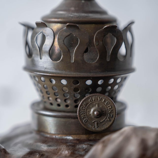 1880s Victorian Porcelain Owl Lamp For Sale - Image 12 of 14