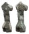 Francine Govers, Male Torso Sculptures, 1990s, Concrete, Set of 2 For Sale