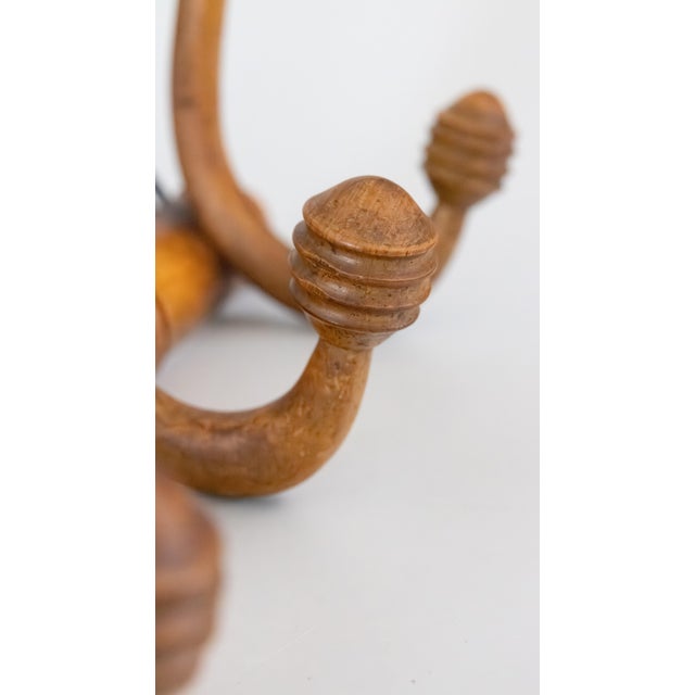 Antique French Faux Bamboo Bentwood Coat & Hat Rack For Sale In Houston - Image 6 of 9