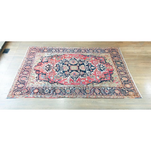19th Century Persian Serapi Rug For Sale - Image 16 of 16