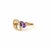 Modern Pear Amethyst 14k Gold Ring, Size 7.5 For Sale - Image 3 of 10