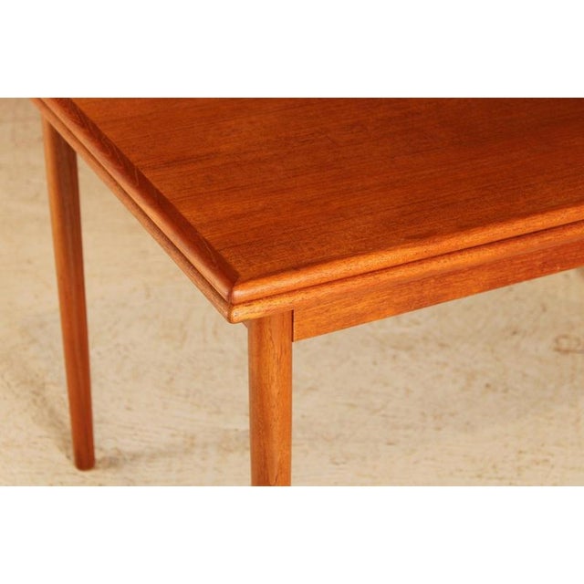 Mid-Century Danish Extending Dining Table in Teak, 1970s For Sale - Image 4 of 12