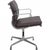 Charles Eames EA208 softpad chair upholstered in Nevada coffee anilin leather, and with a chrome frame and armrests. The...