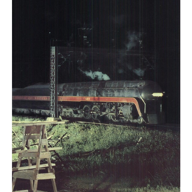 1989 O. Winston Link 'Train #21 Over Bridge 5 West Bound Out of Norfolk, Virginia' Photography Belgium Offset Lithograph For Sale - Image 4 of 5