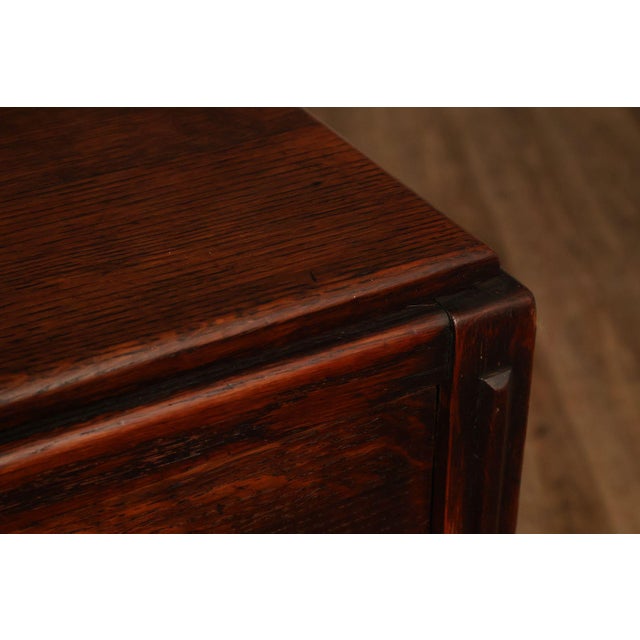 Brown Limbert Antique Arts & Crafts Oak Writing Desk #492 1/4 For Sale - Image 8 of 18