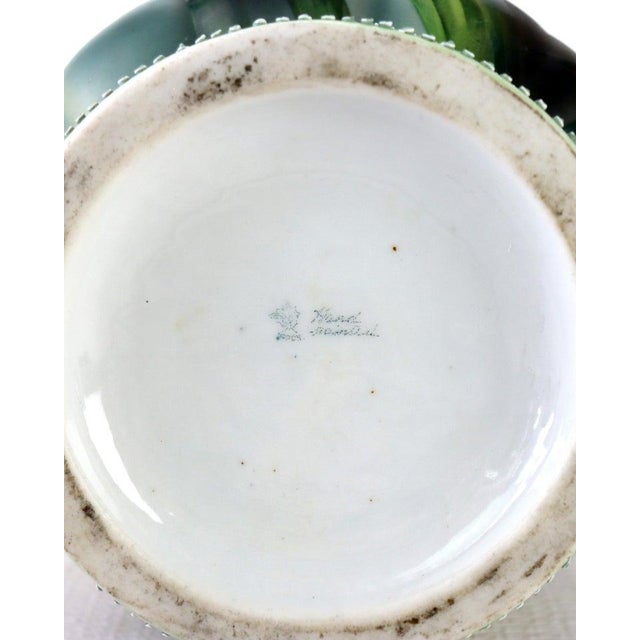 1920s Antique Japanese Nippon Moriage Porcelain Vase Signed C1920 For Sale - Image 5 of 7