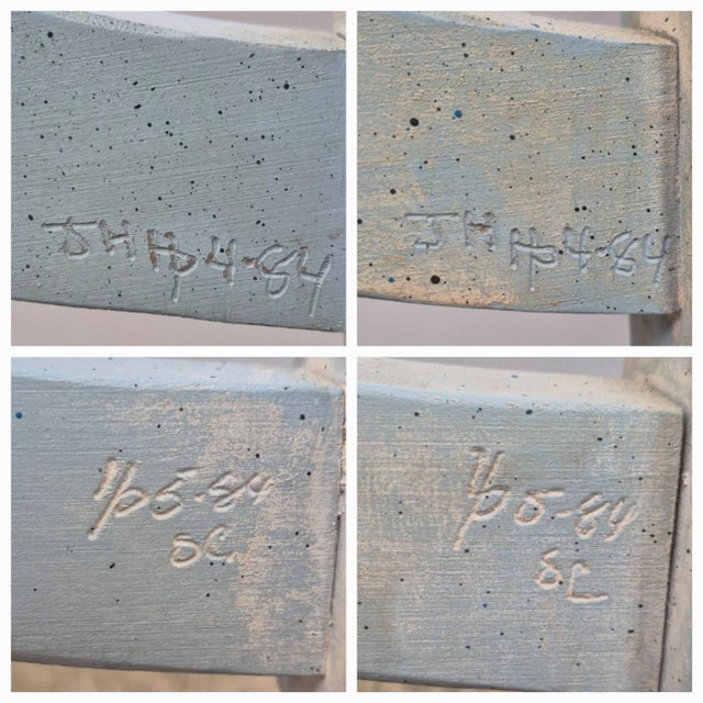 Late 20th Century Habersham Plantation French Country Painted Ladder Back Rush Seat Dining Side Chairs, Assembled Set of 6 For Sale - Image 13 of 18