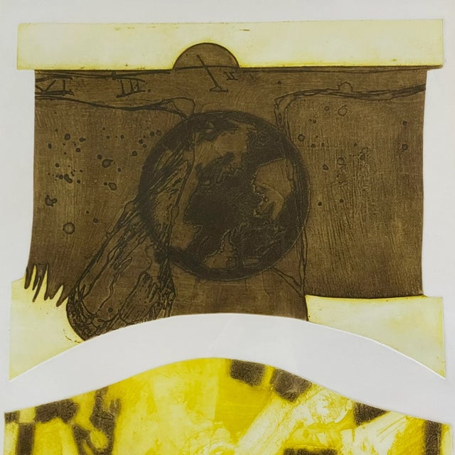 Jb Thompson - “Sidereal I” Embossed Screenprint, Signed/Framed (1973, #22/60) For Sale - Image 4 of 7