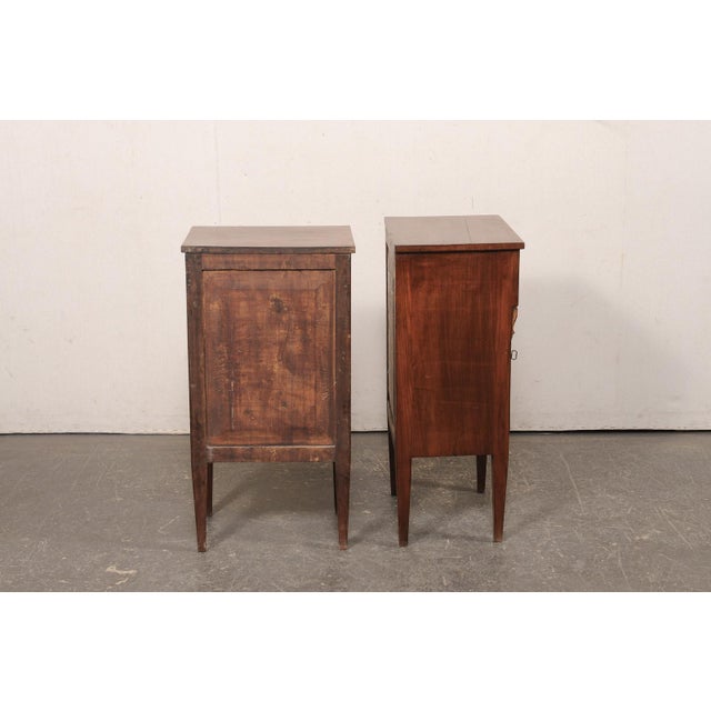 Wood Italian Pair 19th C. Side Chests For Sale - Image 7 of 12