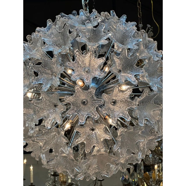 Vintage Italian Murano Glass Sputnik Chandelier For Sale - Image 4 of 7