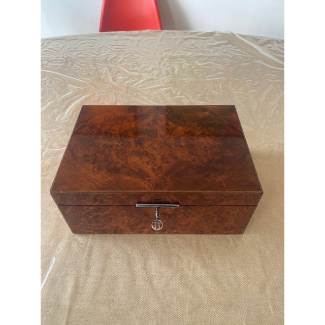 1970s Large Cigar Box in Elm Burl from Dunhill, 1970s For Sale - Image 5 of 8