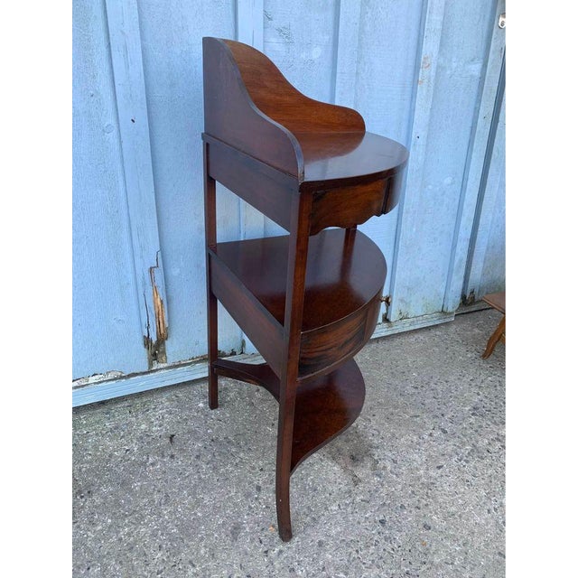 Fallon and Hellen George III Quality Mahogany Bow Fronted Corner Side Table For Sale - Image 9 of 10