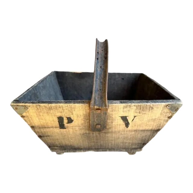 Vintage French Grape Harvest Basket For Sale