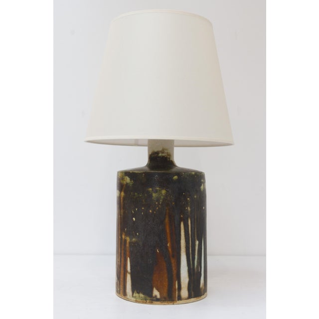 Mid-Century Modern Danish Stoneware Table Lamp, 1960s For Sale - Image 9 of 18
