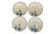 1930s Art Deco Swinnertons Pottery “Ivory” 8” Blue Plates, Set/4 For Sale In Washington DC - Image 6 of 6