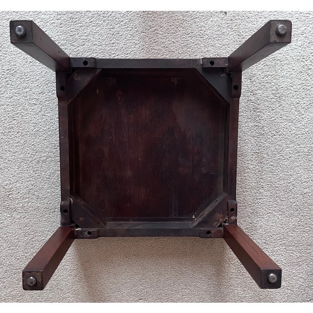 Vintage Asian Modern Chinoiserie Table or Stand For Sale - Image 4 of 8