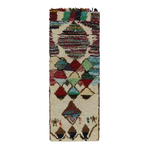 1950s Azilal Moroccan Rug With Polychromatic Patterns by Rug & Kilim