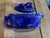 Vintage Cobalt Blue Glass Koi Fish Gravy Boat For Sale - Image 11 of 12