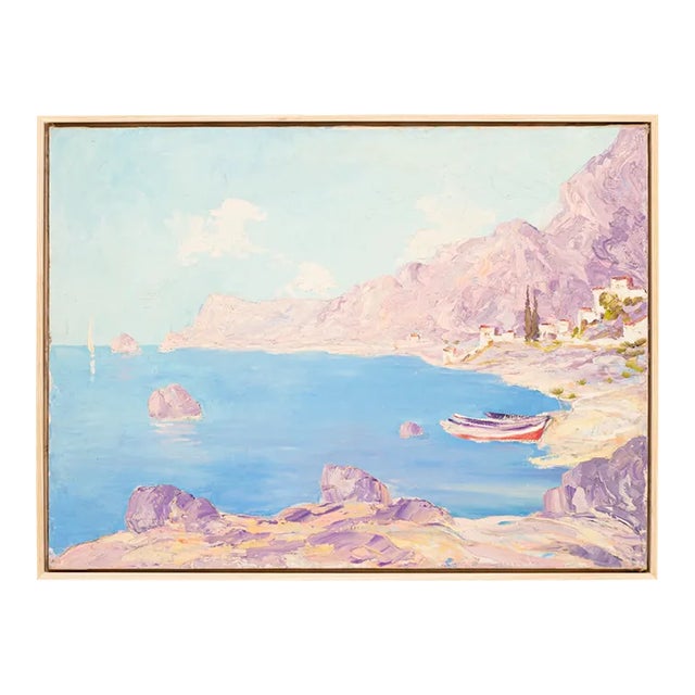 Sea Bay, Oil on Canvas For Sale